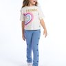 blusa infantil friends glitter coracoes conjunto best off white 5